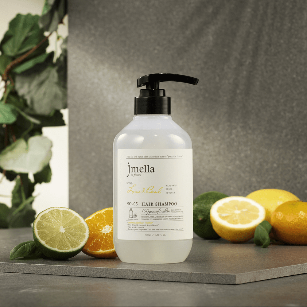 JMELLA IN FRANCE LIME & BASIL HAIR SHAMPOO - 500ML - Banana is white