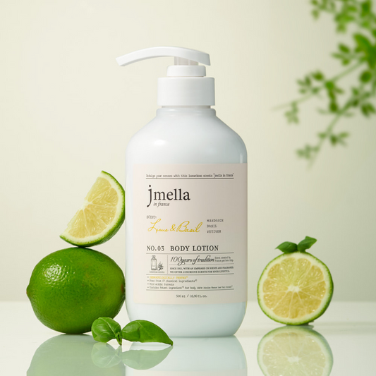 JMELLA IN FRANCE LIME & BASIL BODY LOTION - 500ML - Banana is white