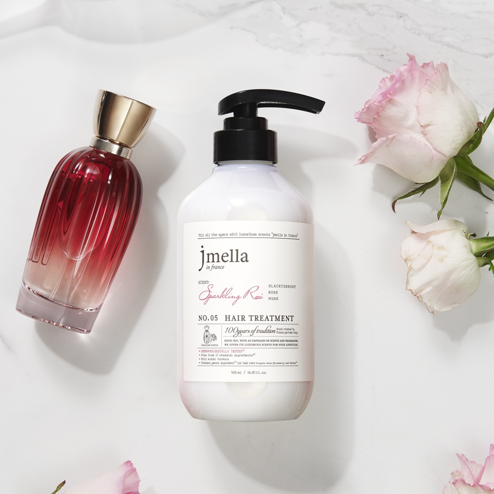 JMELLA IN FRANCE SPARKLING ROSE HAIR TREATMENT - 500ML - Banana is white