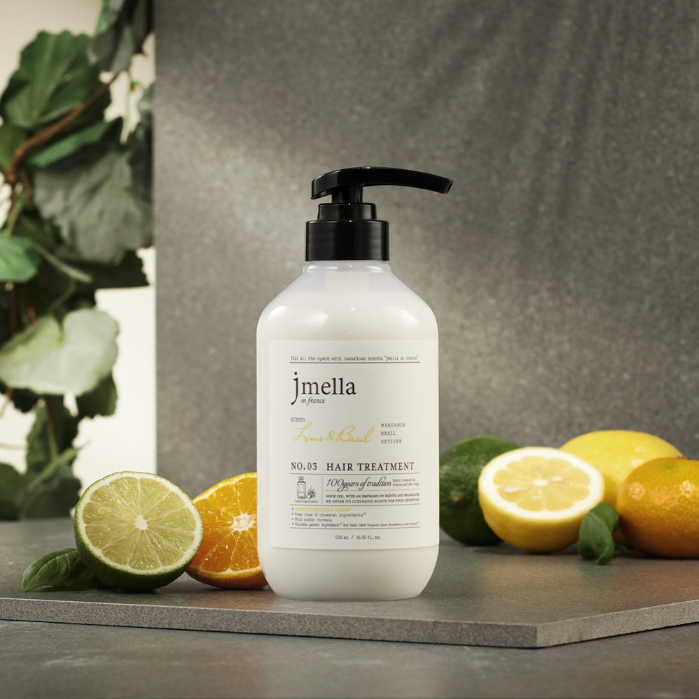 JMELLA IN FRANCE LIME & BASIL HAIR TREATMENT - 500ML - Banana is white