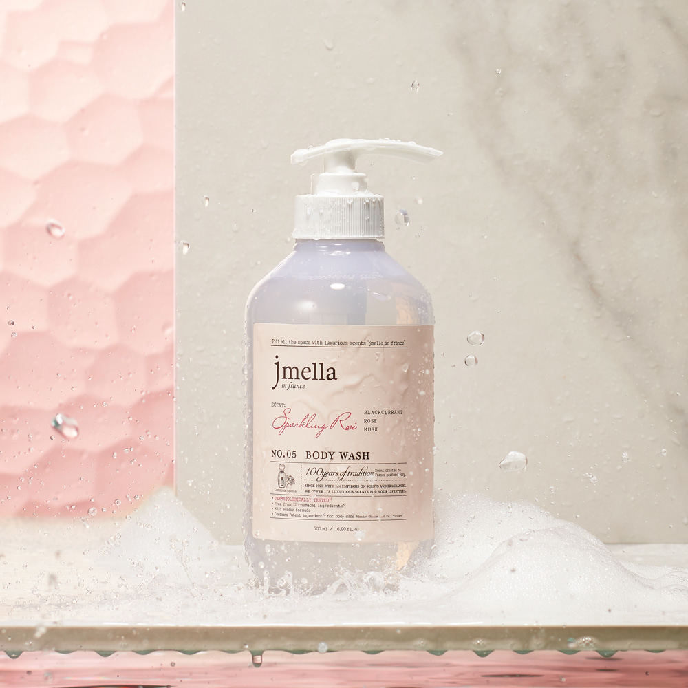 JMELLA IN FRANCE SPARKLING ROSE BODY WASH - 500ML - Banana is white