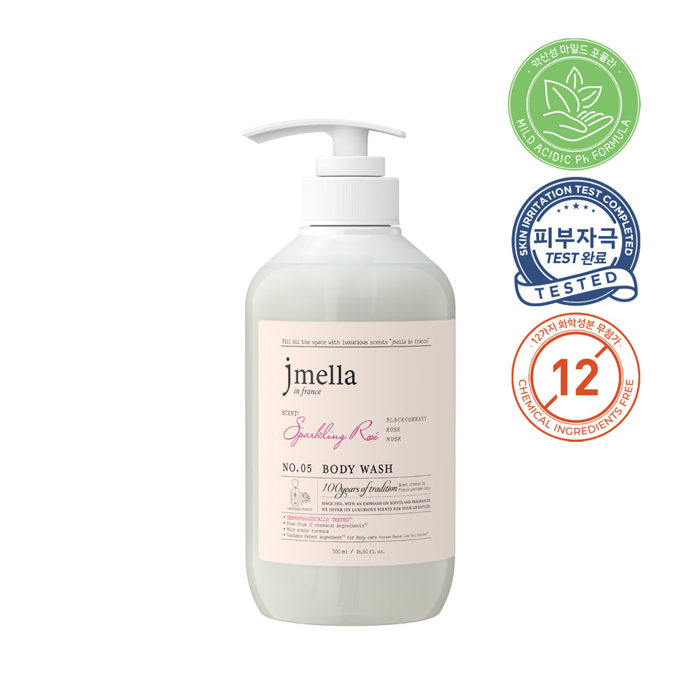 JMELLA IN FRANCE SPARKLING ROSE BODY WASH - 500ML - Banana is white