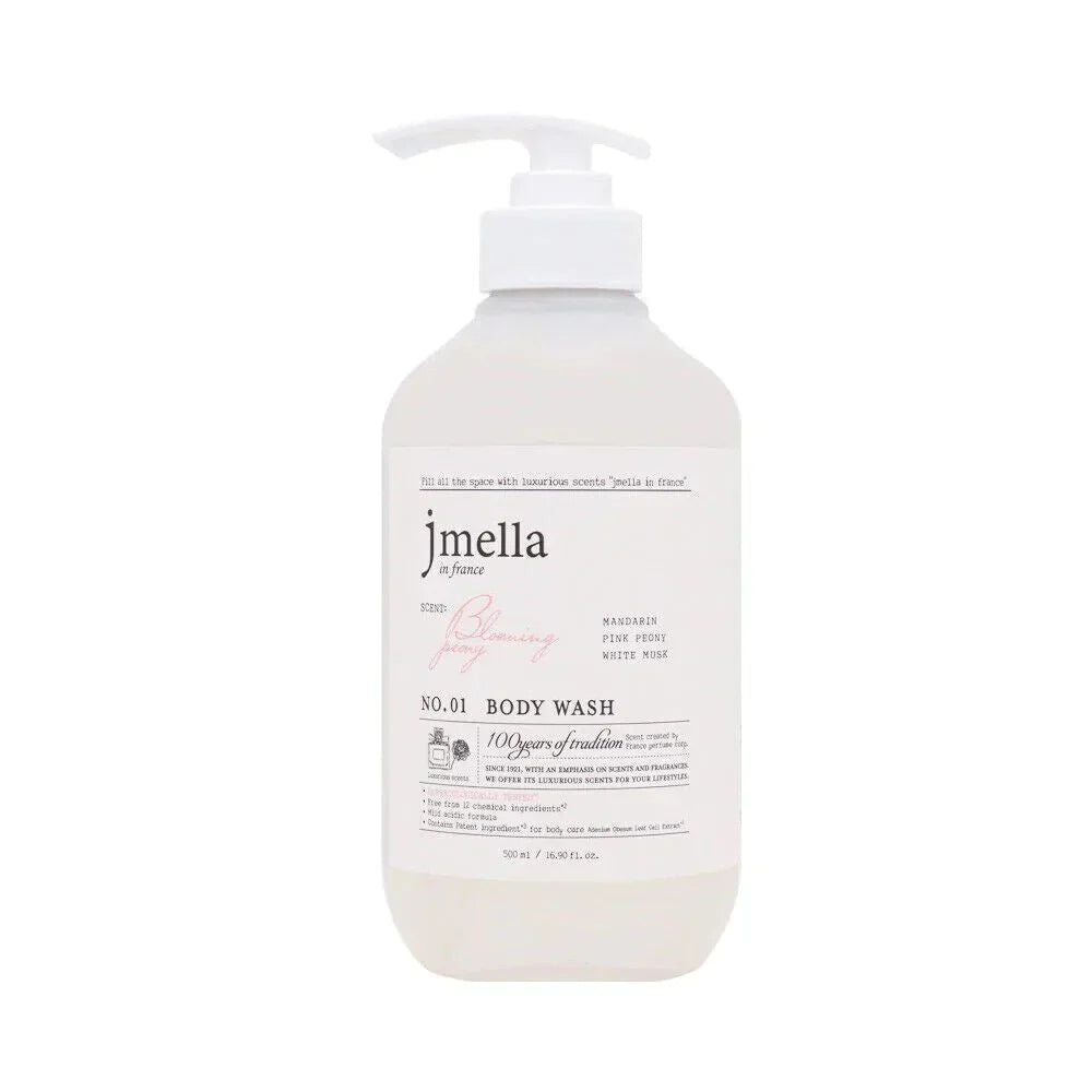 JMELLA IN FRANCE BLOOMING PEONY BODY WASH - 500ML - Banana is white