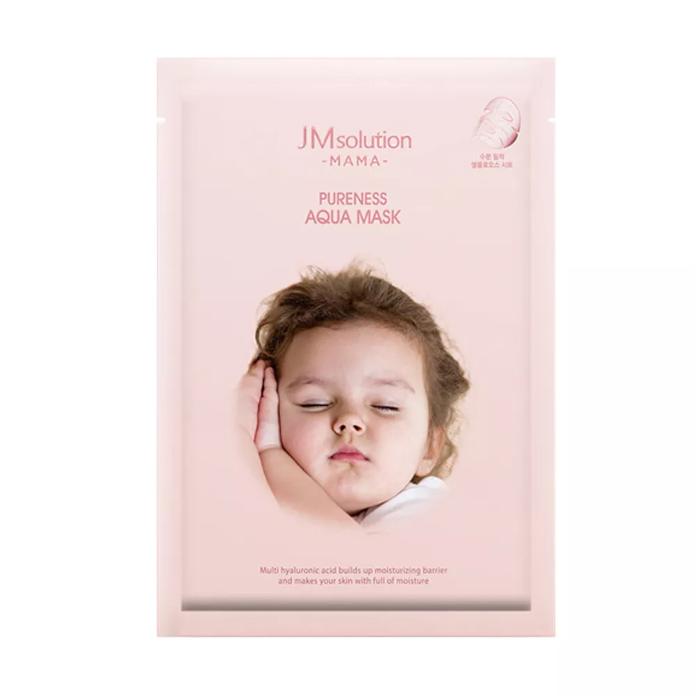 JMSOLUTION MAMA PURENESS AQUA MASK plus 10pcs - Banana is white