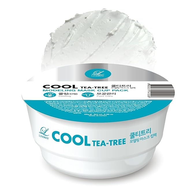 Lindsay Cool(tea-tree) Modeling Mask Cup Pack 28g - Banana is white