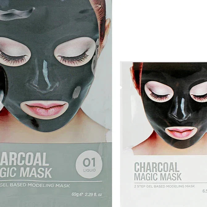 Lindsay Home Aesthetics Luxury Charcoal Magic Mask  65g+6.5g - Banana is white