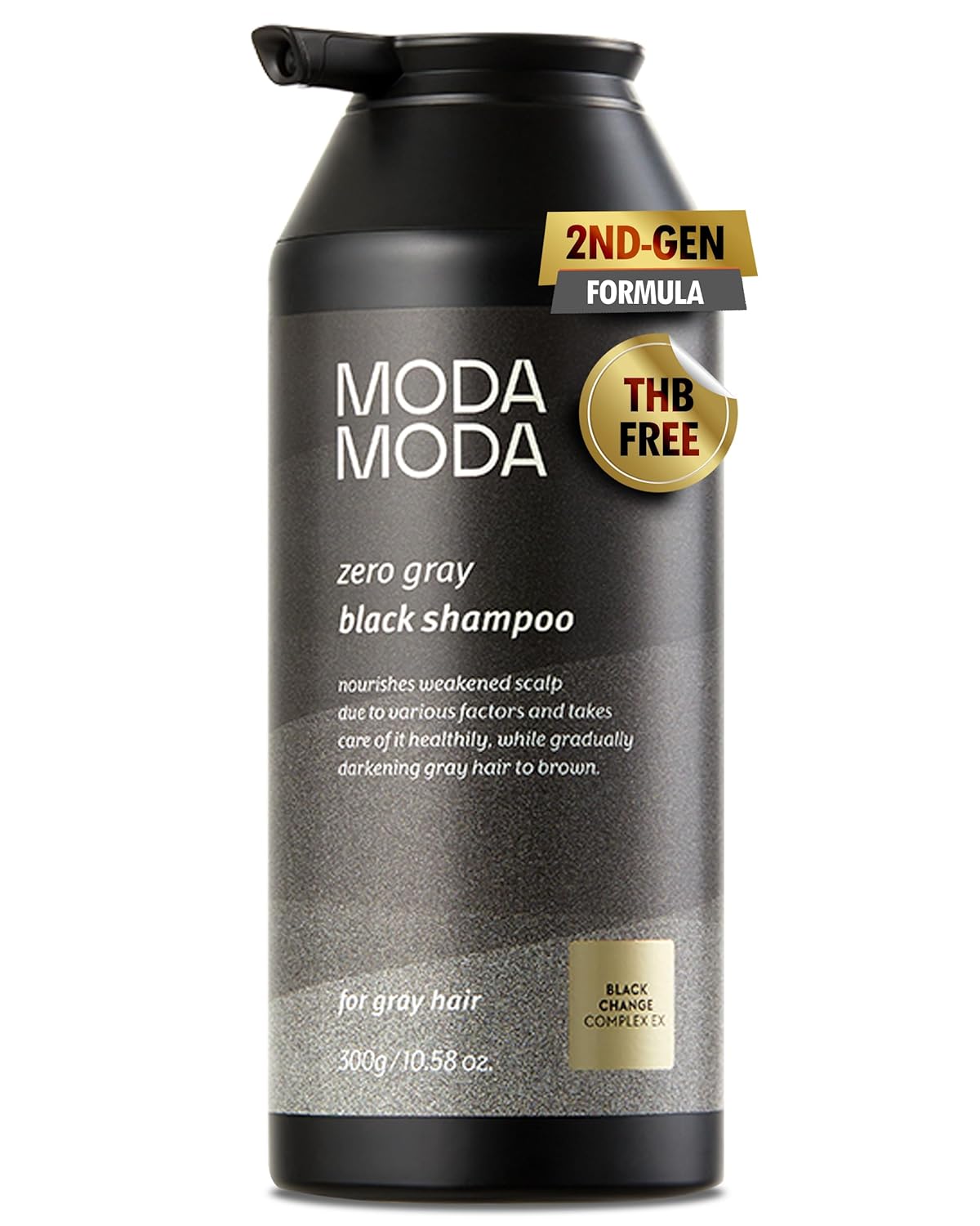 MODAMODA zero gray black shampoo 300g - Banana is white