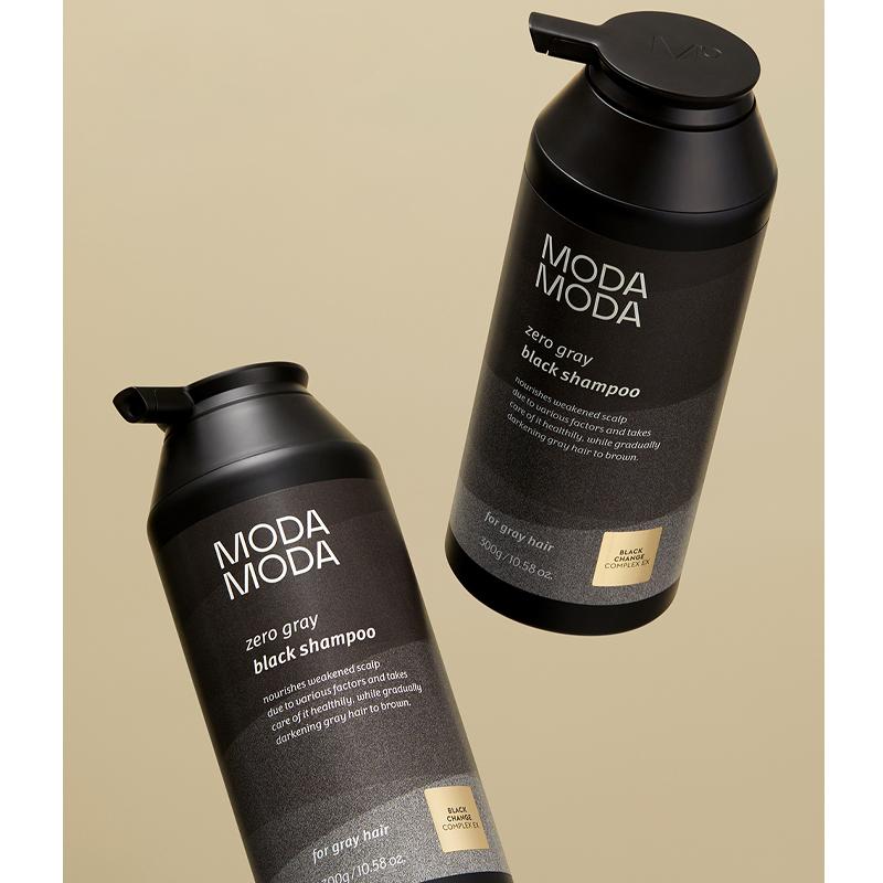 MODAMODA zero gray black shampoo 300g - Banana is white