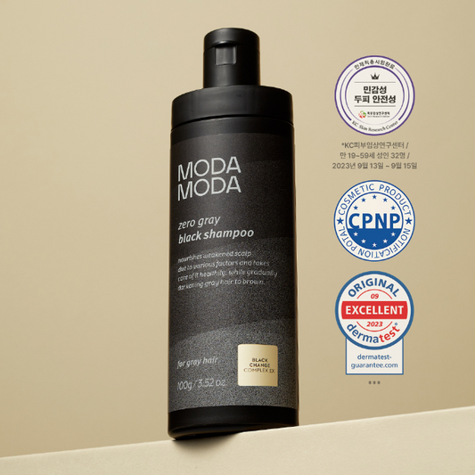 MODAMODA zero gray black shampoo 100g - Banana is white