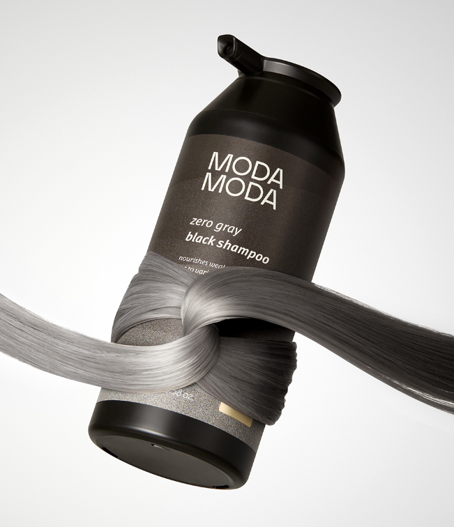 MODAMODA zero gray black shampoo 100g - Banana is white