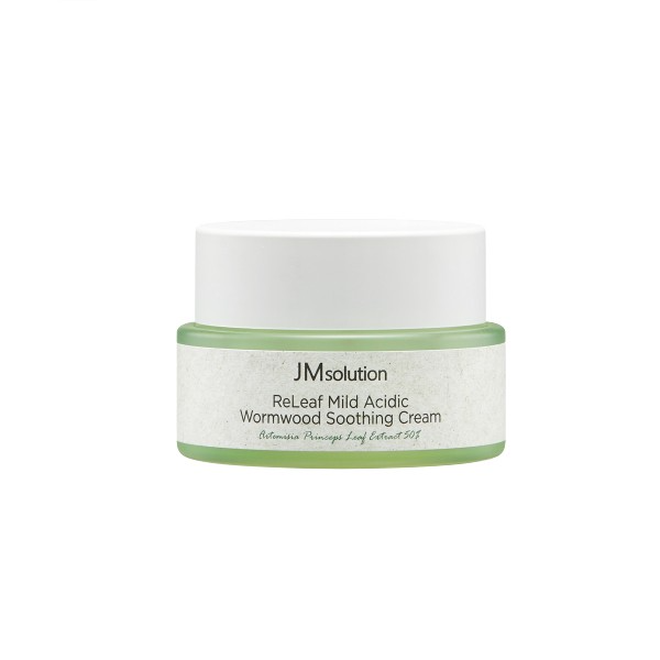 JMSOLUTION RELEAF MILD ACIDIC WORMWOOD SOOTHING CREAM - Banana is white